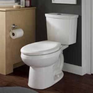 A white toilet sits in a bathroom next to a paper towel dispenser