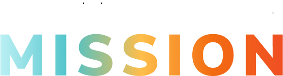 A palavra missão está escrita em letras coloridas sobre um fundo branco.