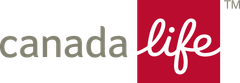 Canada Life logo with gray “canada” text and white “life” on a red square