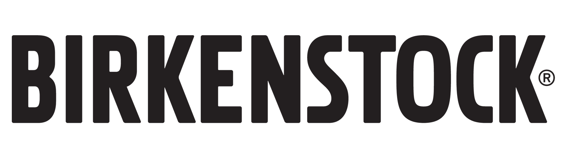 BIRKENSTOCK logo in bold black uppercase letters on a white background