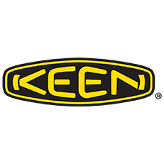 The keen logo is yellow and black on a white background.