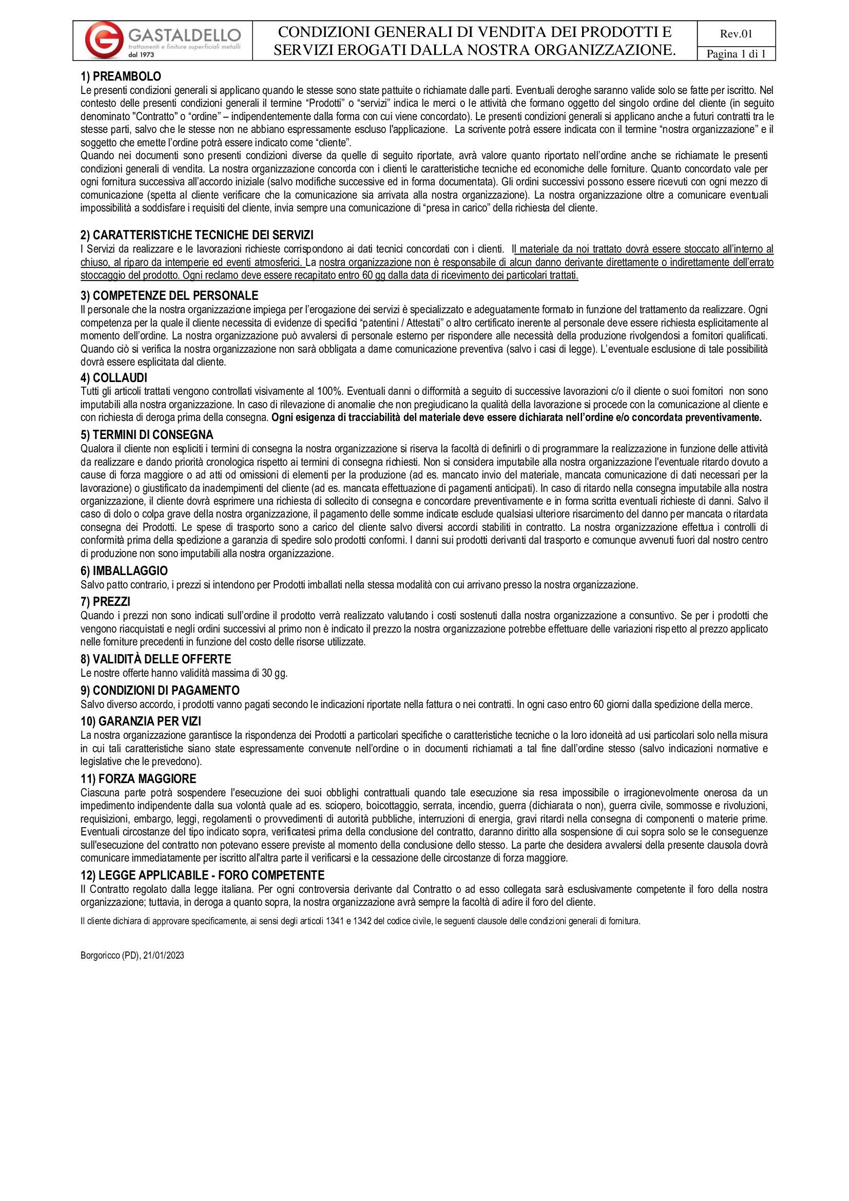 gastaldello certificazione n5