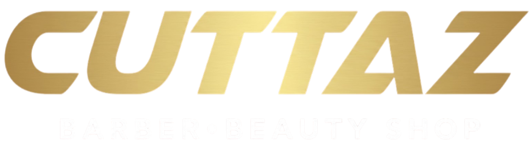 Gold stylized &ldquo;CUTTAZ&rdquo; logo on a white background
