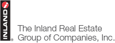 The Inland Real Estate Group of Companies, Inc. logo. Black and red vertical bar with white text.