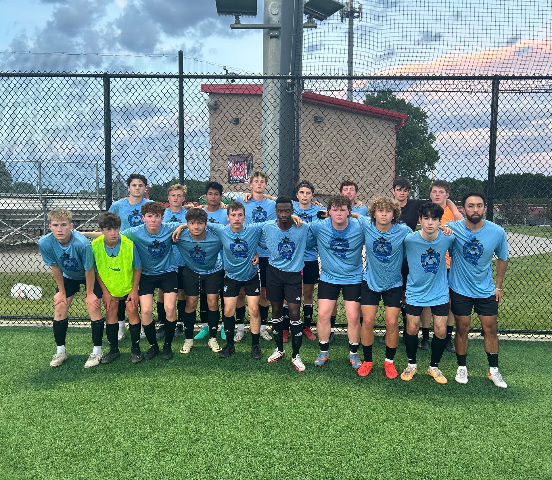 Competitive soccer academy practice in Elgin, IL