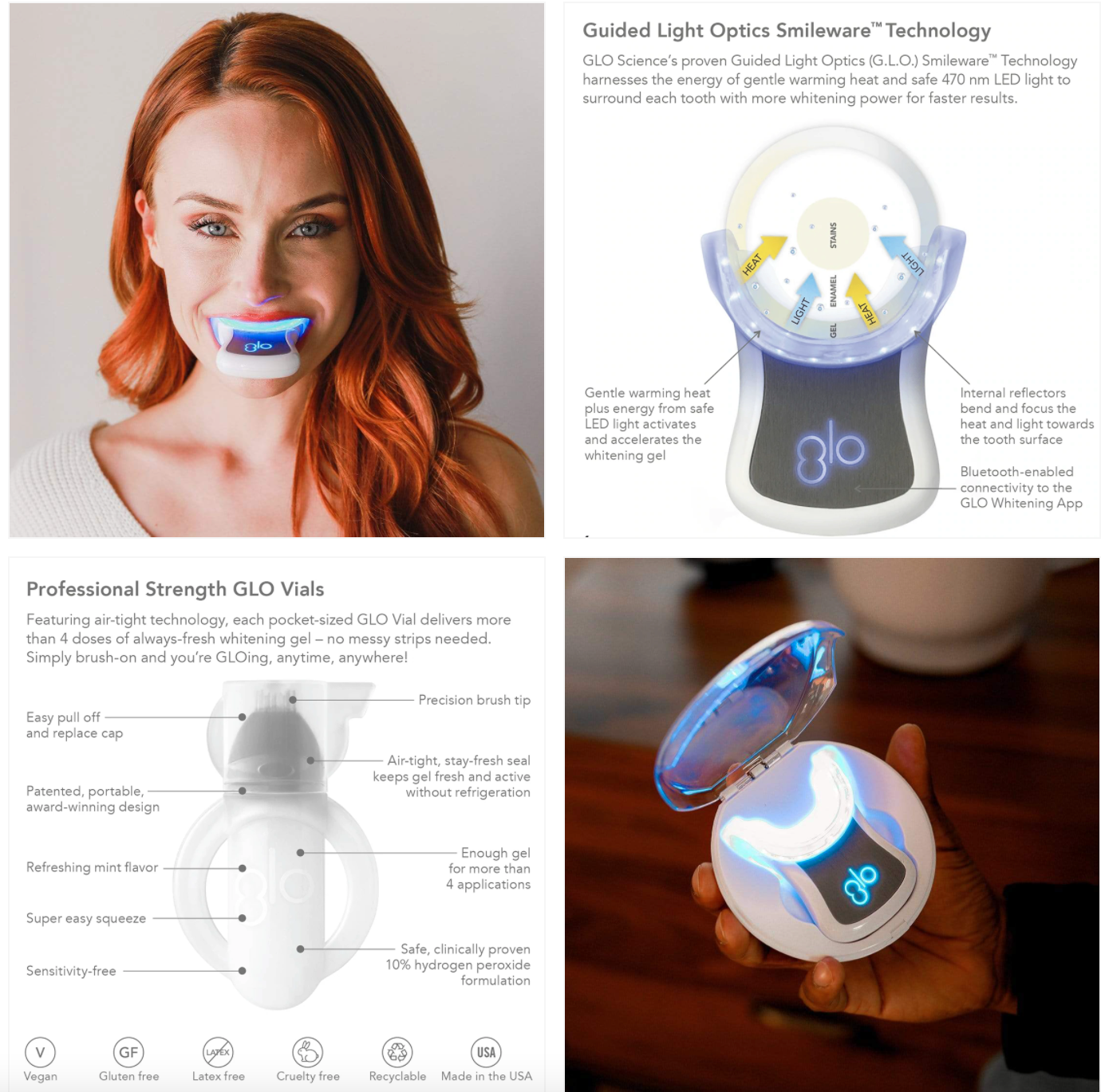 GLO professional whitening brochure