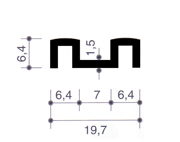 Un disegno di un rettangolo con misure su uno sfondo bianco.