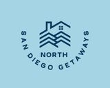 Logo for North San Diego Getaways, featuring a house icon in a blue circle with text.