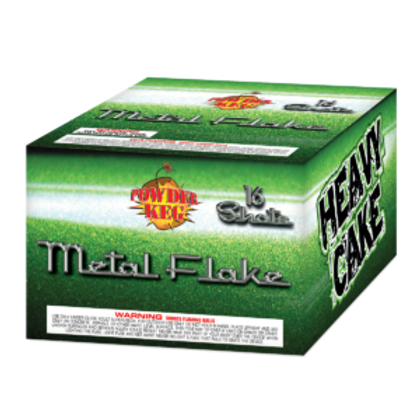A box of heavy cake metal flake fireworks