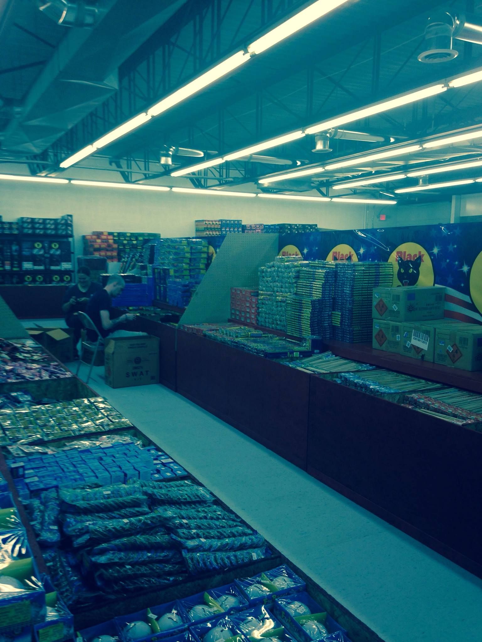 A store filled with lots of candy and fireworks