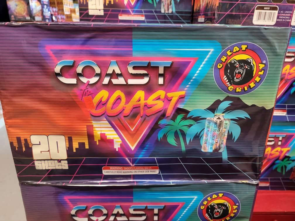 A poster that says coast the coast on it