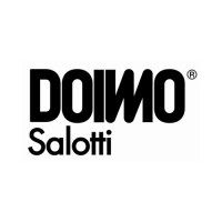Logo DOIMO Salotti in testo nero su sfondo bianco