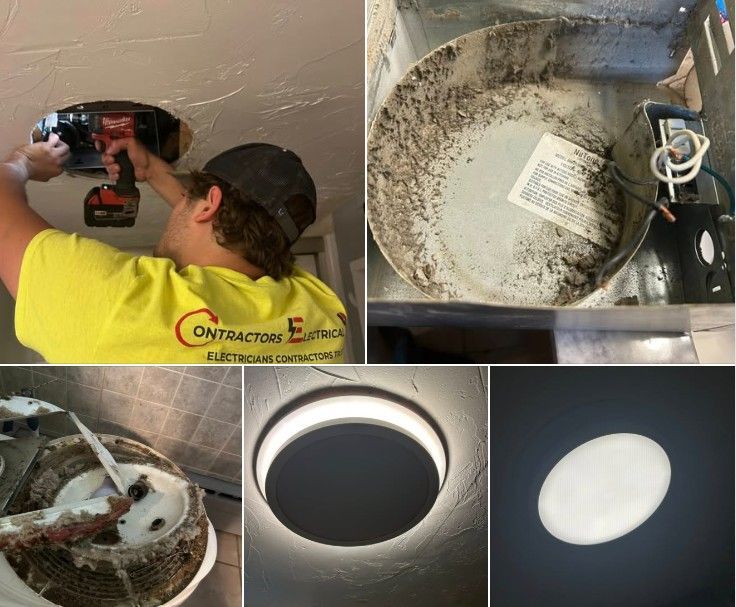 Is your bathroom exhaust fan loud or ineffective? Call Contractors Electrical Plus today.