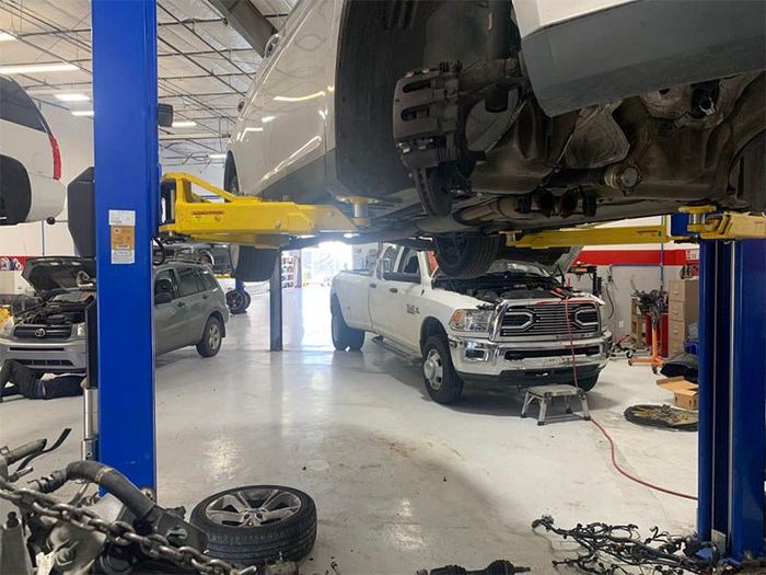 A Vehicle with Open Hood - Forthright Auto Repair