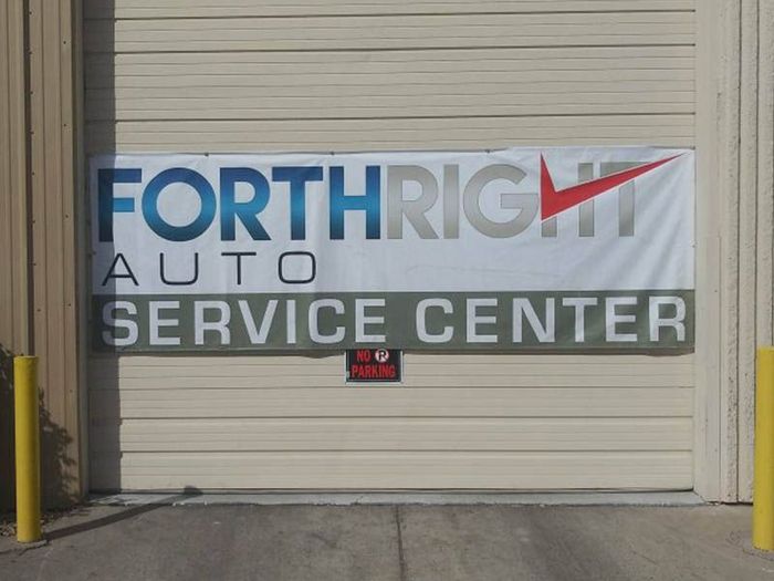 Forthright Auto Repair Sign