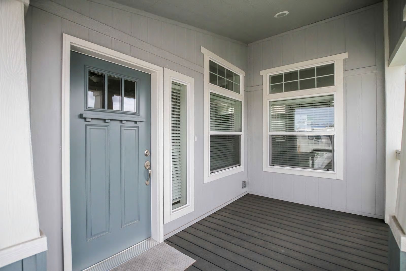Newly Installed Blue Door — Bakersfield, CA — Valley Manufactured Homes, Inc.