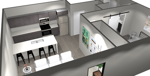 Unit G image 2, 1 bed and 1 bath