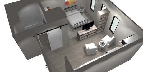 Unit H image 2, 1 bed and 1 bath