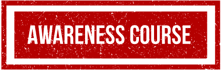 Awareness course symbol red