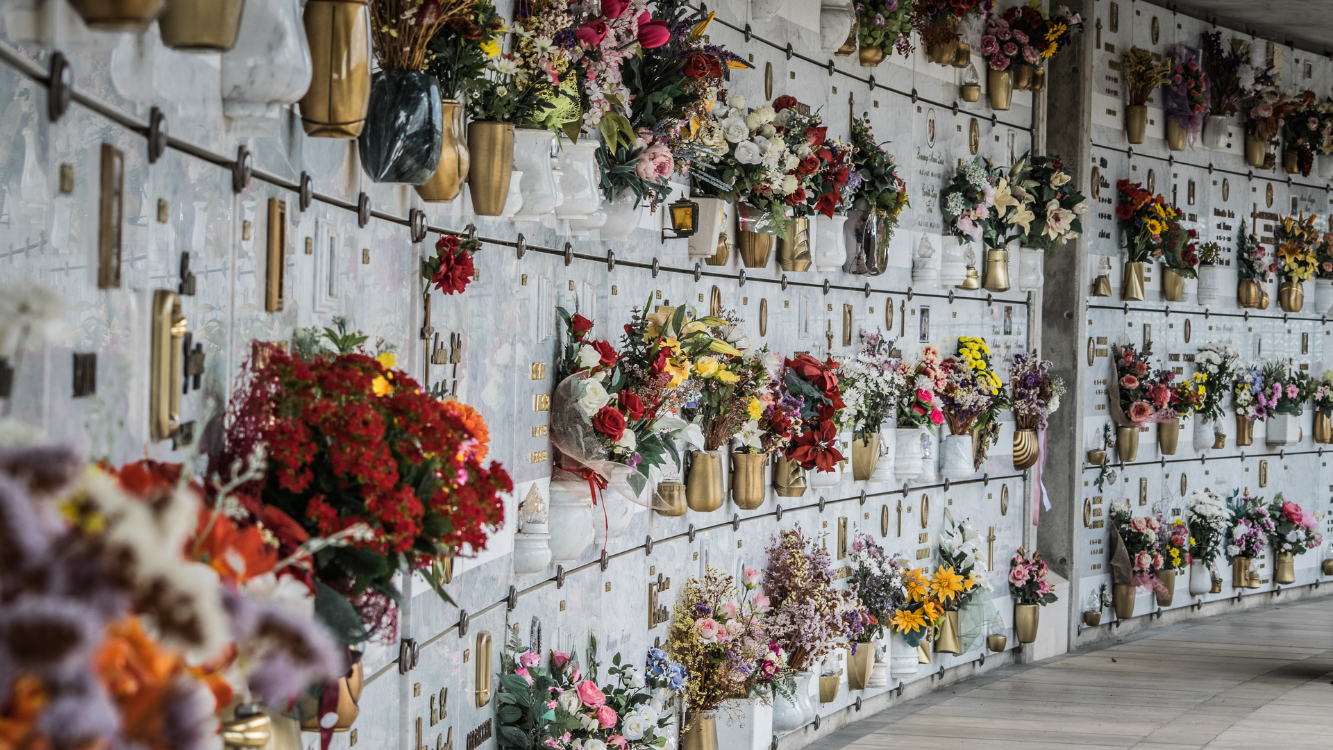Placing the Urn in a Columbarium (aka, a “niche”)