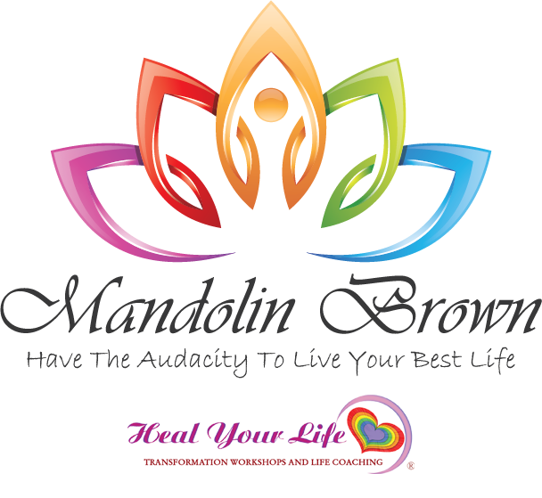 Logo: Colorful lotus flower with the name