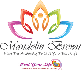 Logo: Colorful lotus flower with the name 