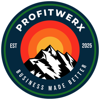 ProfitWerx Logo: Business clarity and growth services.
