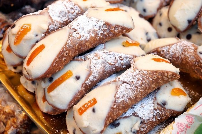 Cannoli with ricotta Castellammare del Golfo