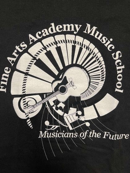 The logo for the fine arts academy music school