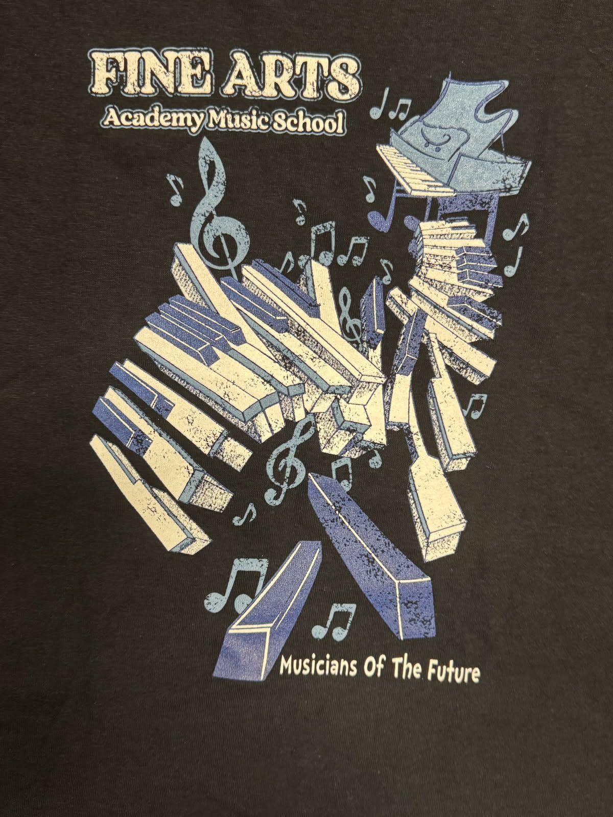 A poster for the fine arts academy music school