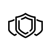 Three interlocking shield icons.