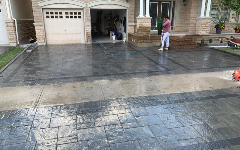 Interlock driveway