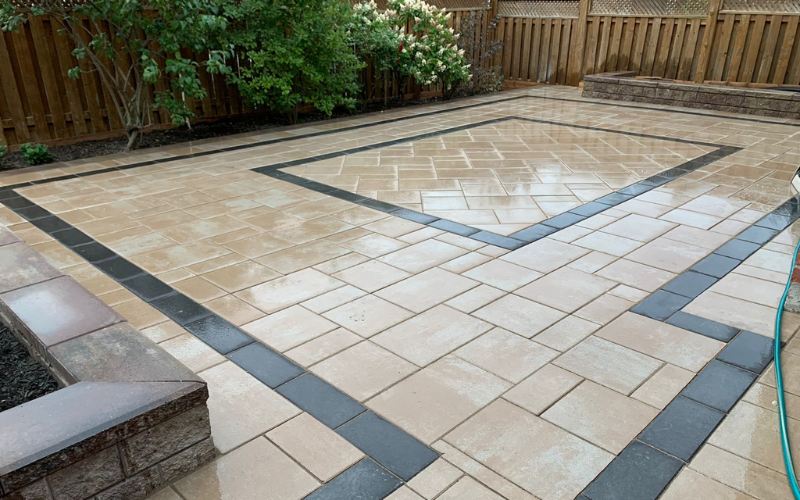 Interlock patio