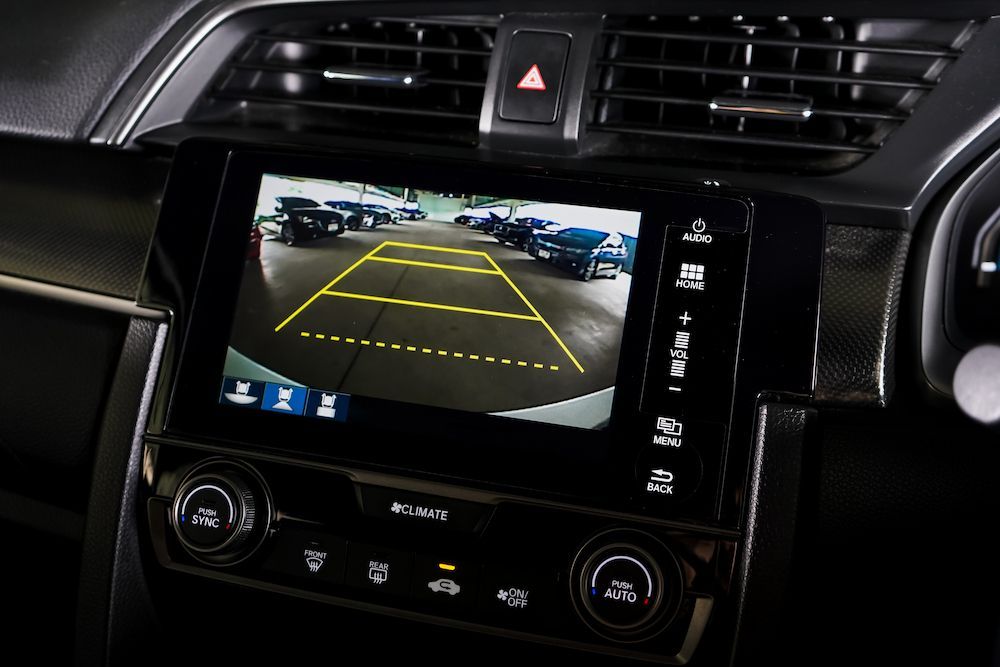A Rear View Camera is Displayed on the Dashboard of a Car — Crakka Windscreens in Diamond Beach, NSW