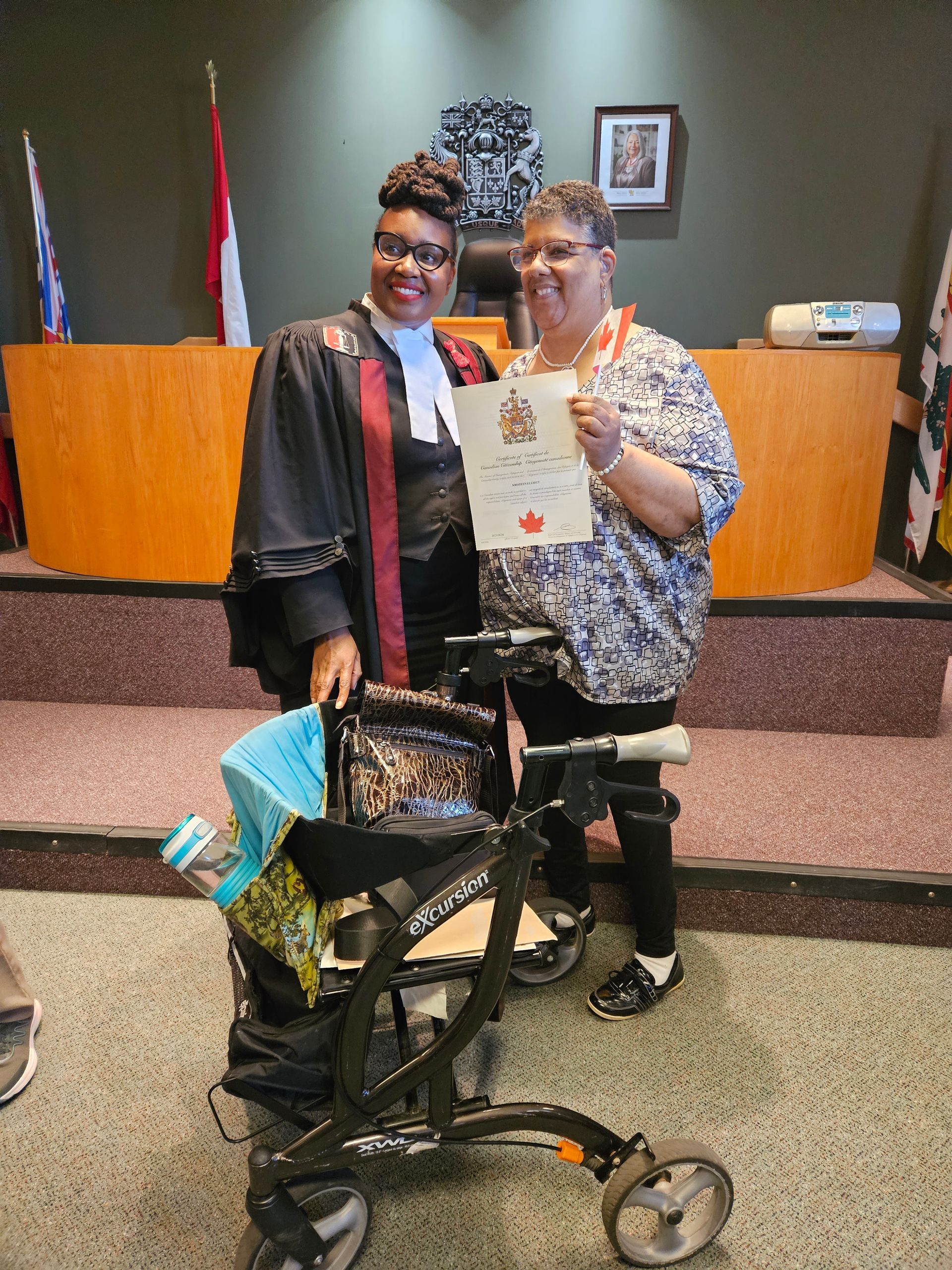 Krissy and Judge  Rochelle Ilvri