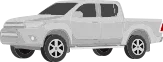 Gray pickup truck.