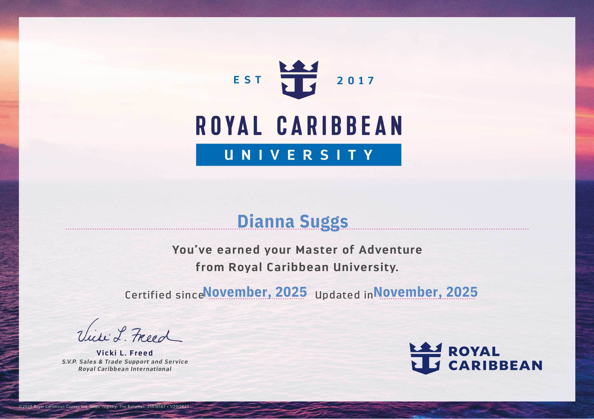 Royal Caribbean Master of Adventure