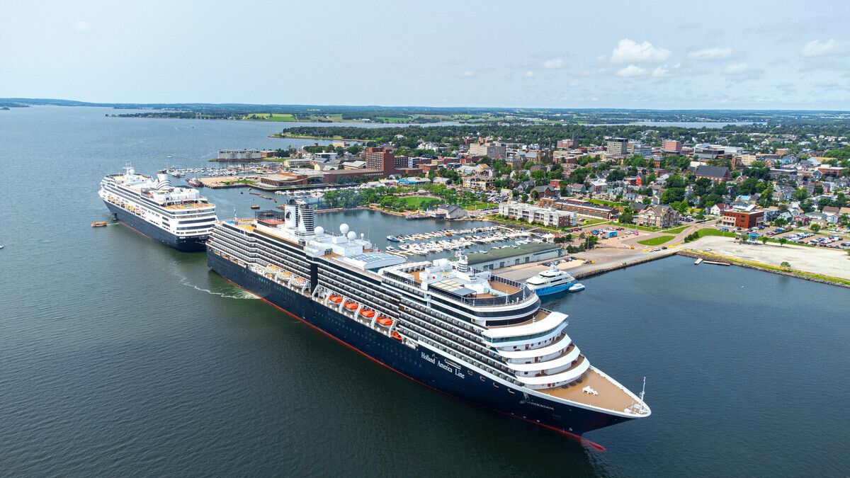 Cruise ship docked 