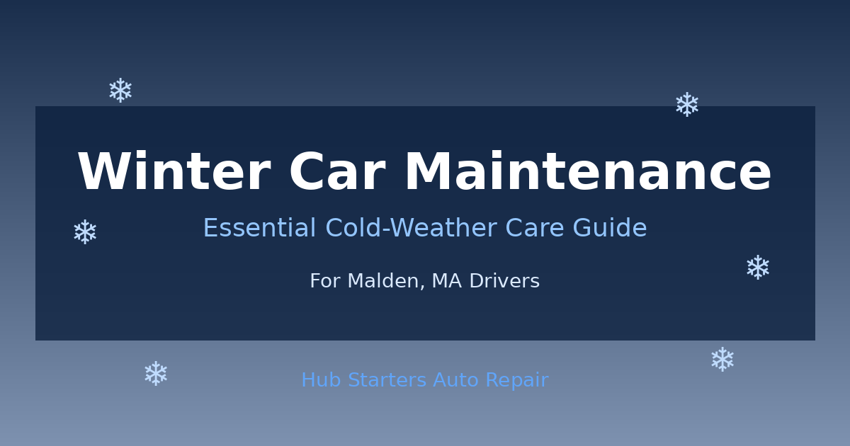 Winter car maintenance header