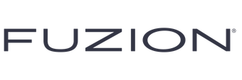 The fuzion logo is on a white background.