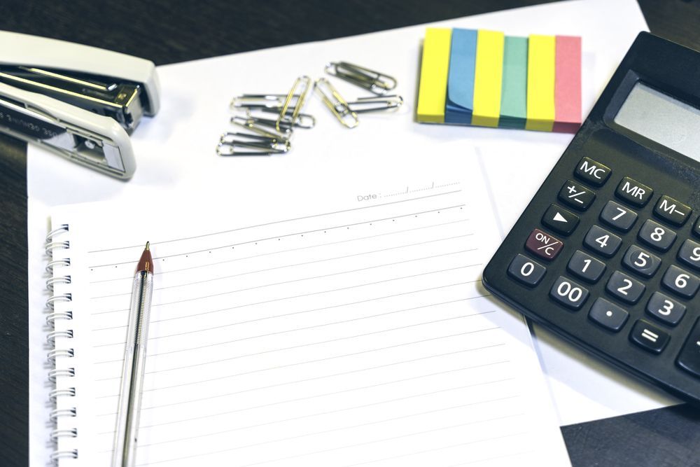 Office Supplies on a Desk: Stapler, Paper Clips — Careful Books in Weipa, QLD