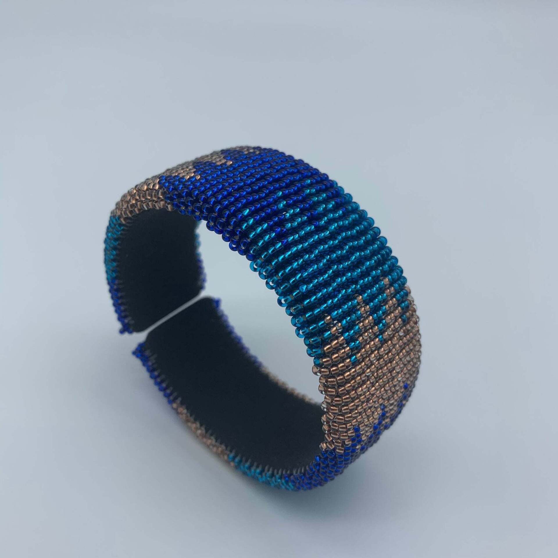 Beaded Bangle-Jumbo Blue Beaded Bangle-Jumbo Blue