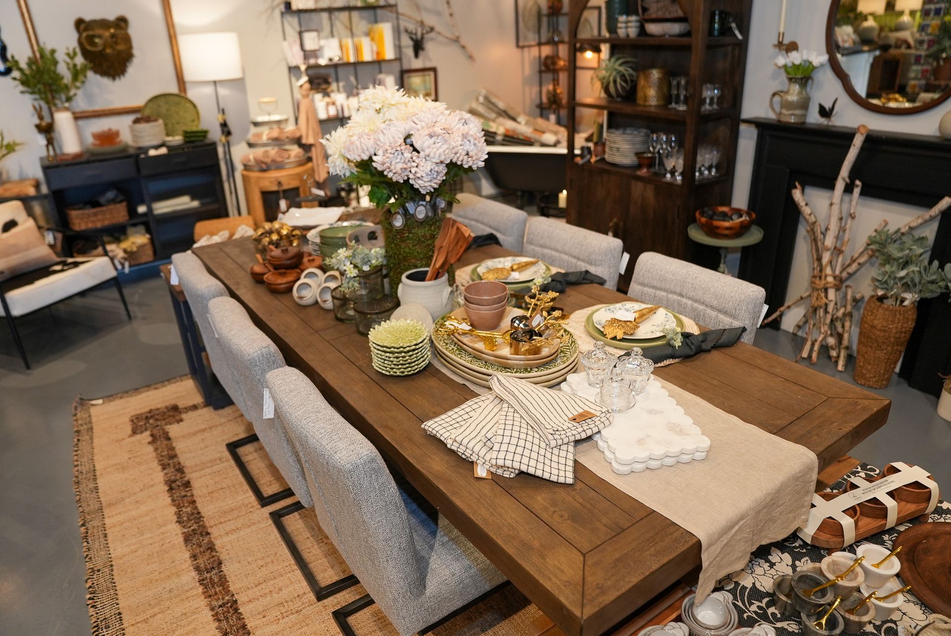 beautiful decor, artisanal treats