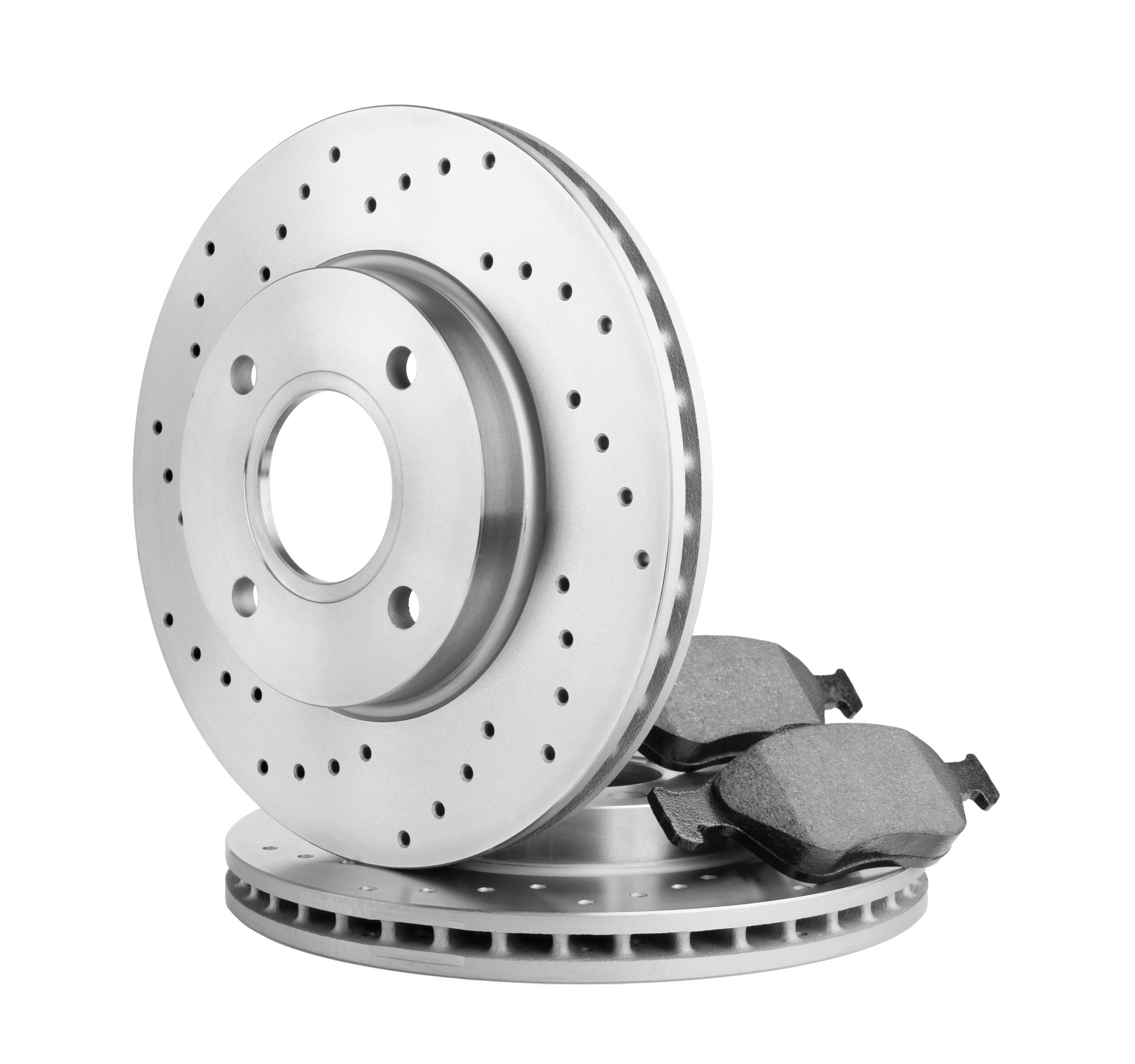 High-performance brake discs and brake pads for reliable stopping power.