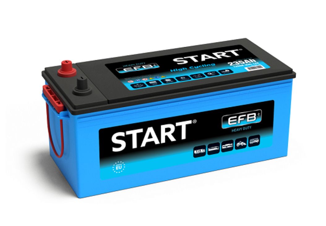 Blue Monbat Start EFB battery labelled