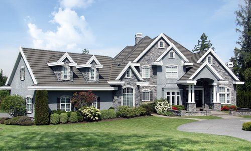 Residential House With Wide Lawn