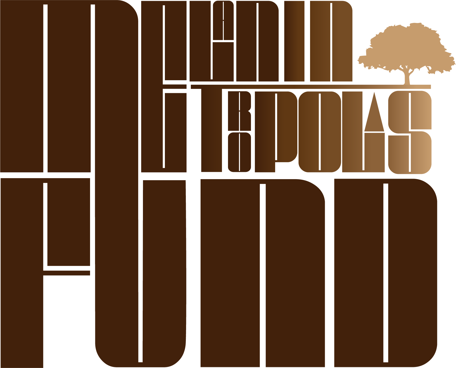 Brown logo with