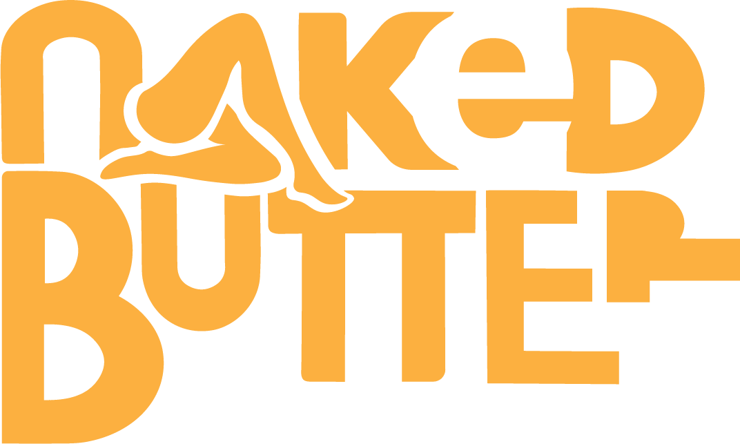 Orange text logo: