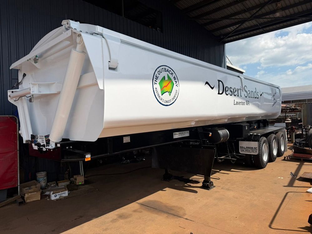 White Custom Side Tipper