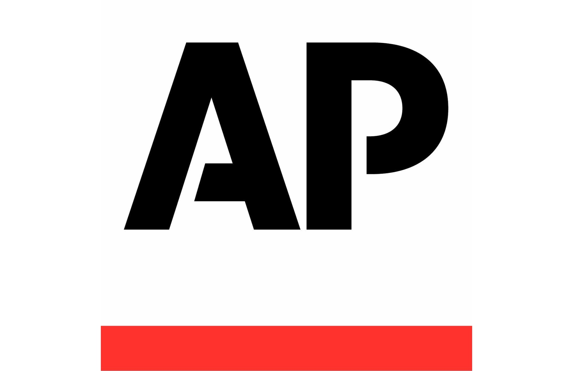 AP logo, black letters on white background, red underline.